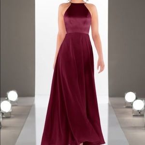 SATIN AND CHIFFON HALTER BRIDESMAID DRESS
Style 9146